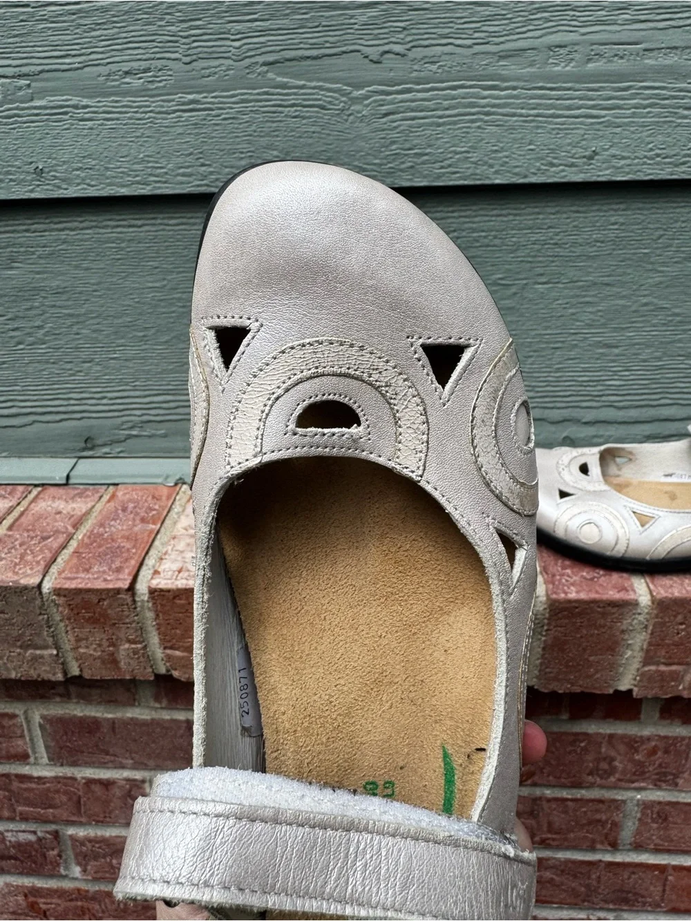 Naot Beige/Taupe Mary Jane Comfort Flats